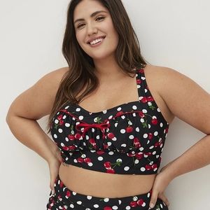 NWT TORRID Retro Bikini Top Bing Cherry 3